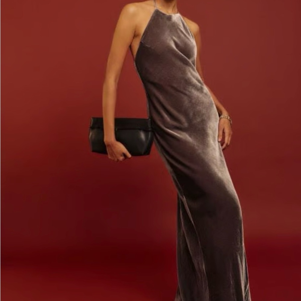 Brand new Reformation Jeany maxi dress- velvet (magnetic)